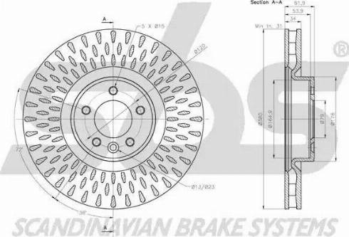 SBS 1815314042 - Kočioni disk www.molydon.hr