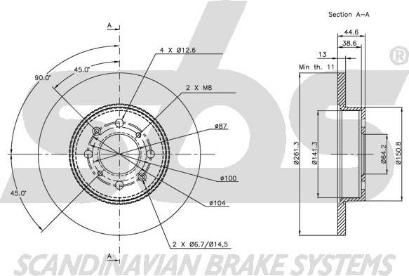 SBS 1815204012 - Kočioni disk www.molydon.hr