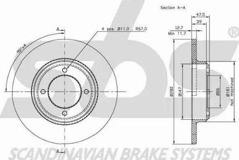 SBS 1815204103 - Kočioni disk www.molydon.hr