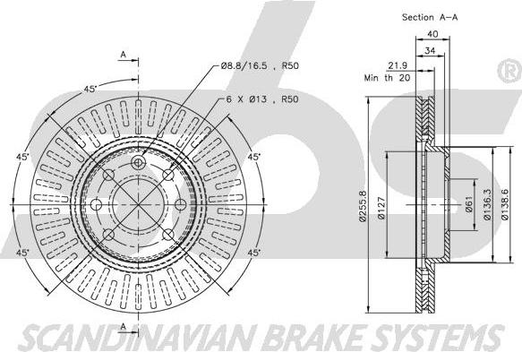 SBS 1815204835 - Kočioni disk www.molydon.hr