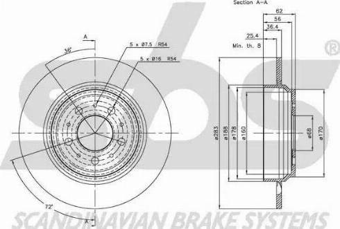 SBS 1815204838 - Kočioni disk www.molydon.hr