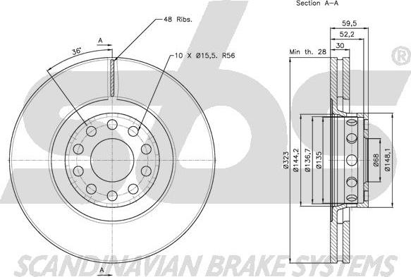 SBS 1815.204791 - Kočioni disk www.molydon.hr