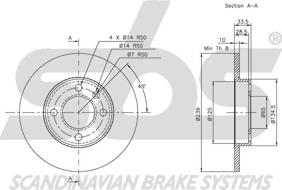 SBS 1815204754 - Kočioni disk www.molydon.hr