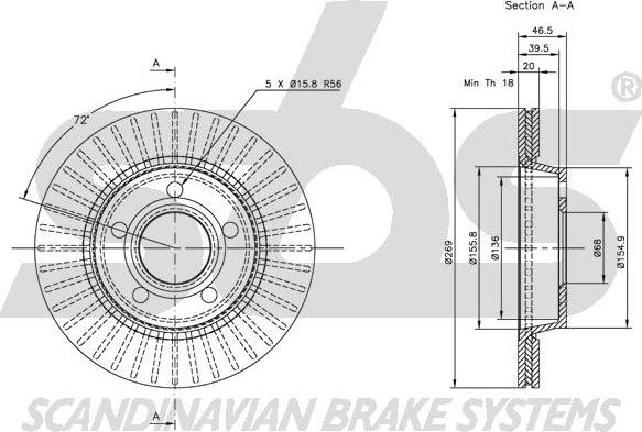 SBS 1815204769 - Kočioni disk www.molydon.hr