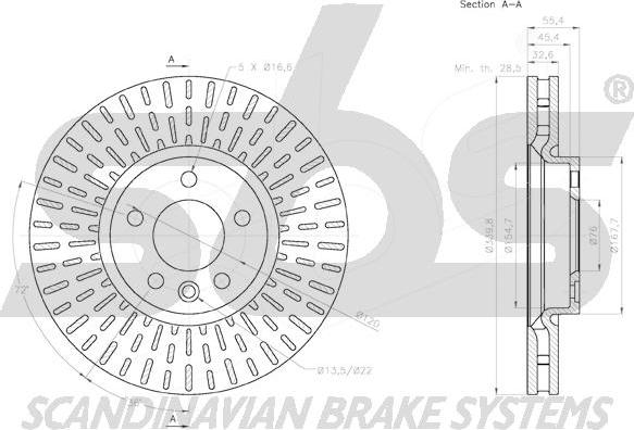 SBS 18152047142 - Kočioni disk www.molydon.hr