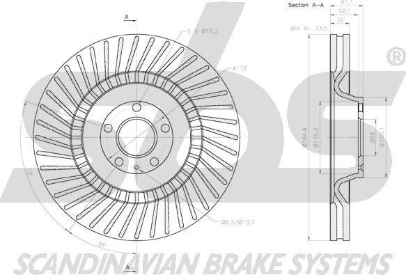 SBS 18152047159 - Kočioni disk www.molydon.hr