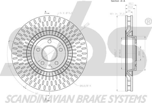 SBS 18152047155 - Kočioni disk www.molydon.hr