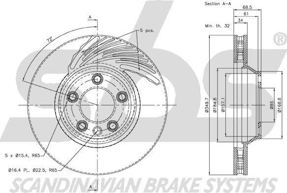 SBS 1815.2047103 - Kočioni disk www.molydon.hr