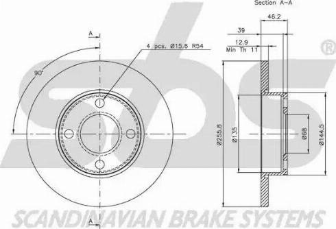 SBS 1815314718 - Kočioni disk www.molydon.hr