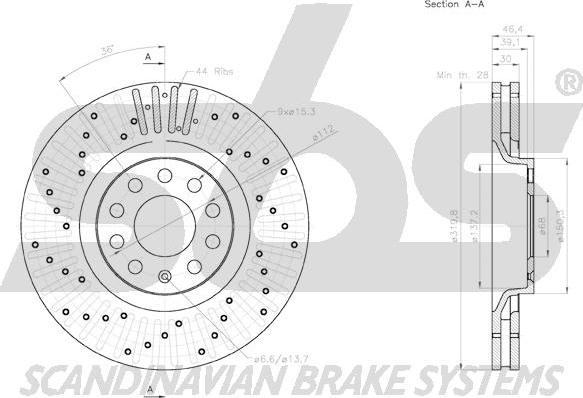 SBS 1815.2047135 - Kočioni disk www.molydon.hr