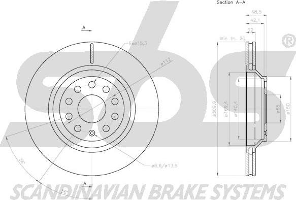 SBS 18153147136 - Kočioni disk www.molydon.hr