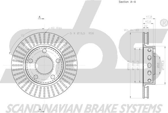 SBS 1815.2047131 - Kočioni disk www.molydon.hr