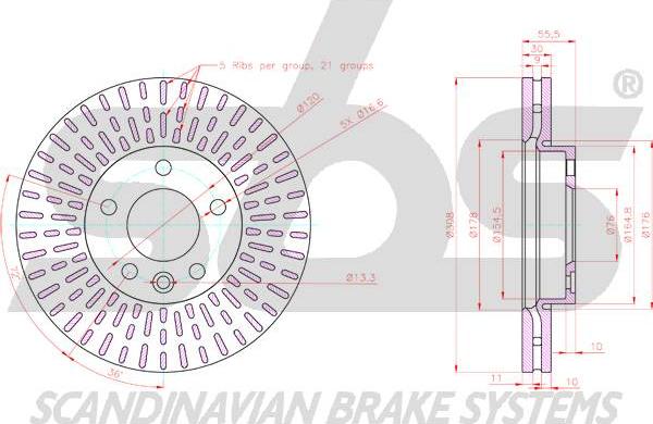 SBS 18153147171 - Kočioni disk www.molydon.hr