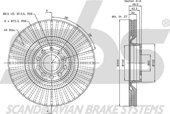 SBS 1815314786 - Kočioni disk www.molydon.hr