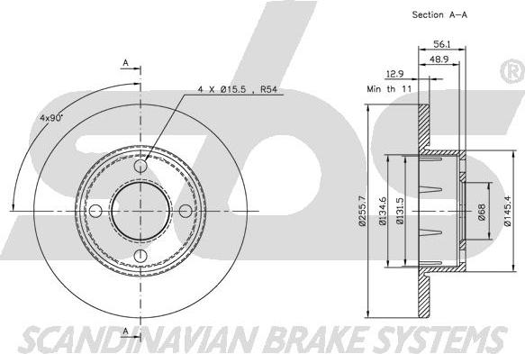 SBS 1815204737 - Kočioni disk www.molydon.hr