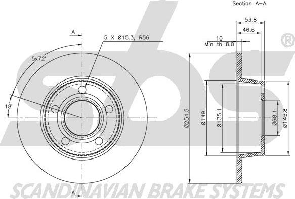 SBS 1815314770 - Kočioni disk www.molydon.hr