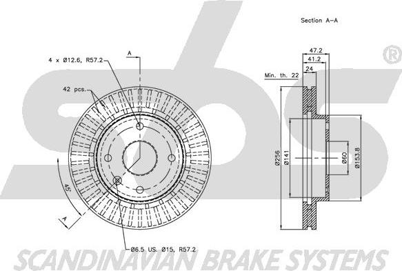 SBS 1815205009 - Kočioni disk www.molydon.hr