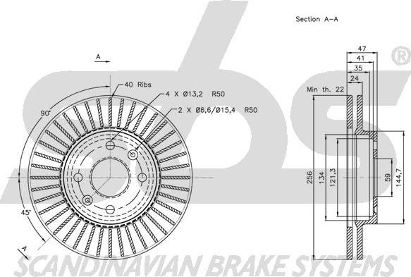 SBS 1815205012 - Kočioni disk www.molydon.hr