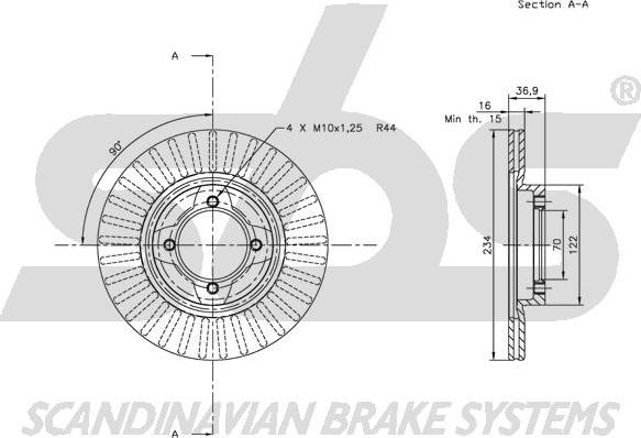 SBS 1815205110 - Kočioni disk www.molydon.hr