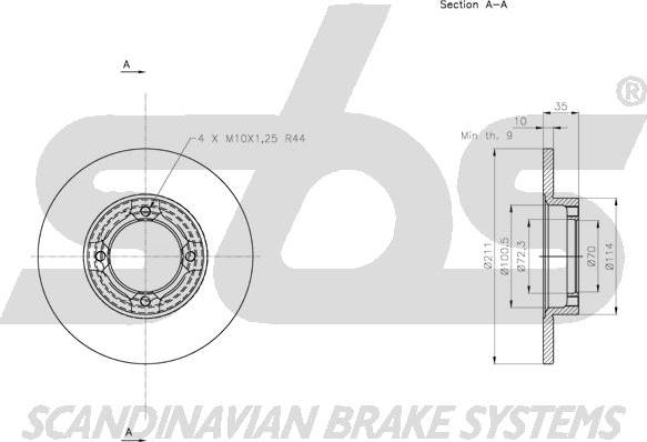 SBS 1815205113 - Kočioni disk www.molydon.hr