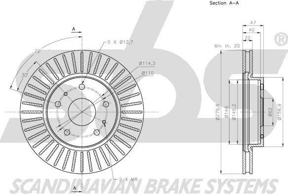 SBS 1815205219 - Kočioni disk www.molydon.hr