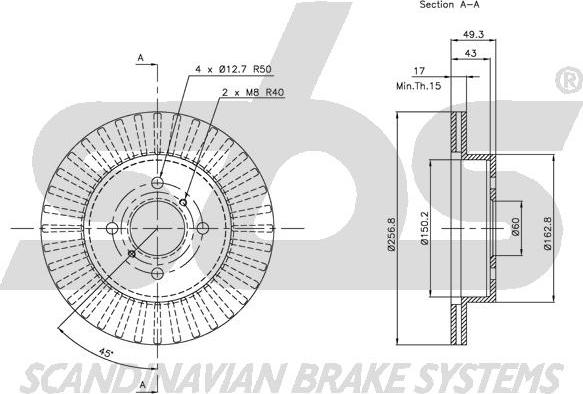 SBS 1815315211 - Kočioni disk www.molydon.hr