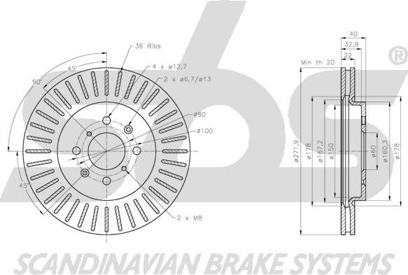 SBS 1815205236 - Kočioni disk www.molydon.hr