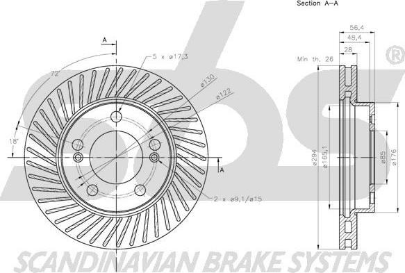 SBS 1815315703 - Kočioni disk www.molydon.hr