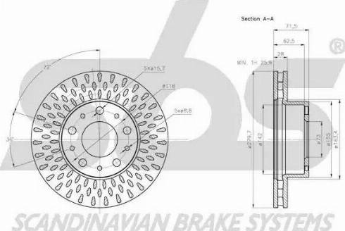 SBS 1815311942 - Kočioni disk www.molydon.hr