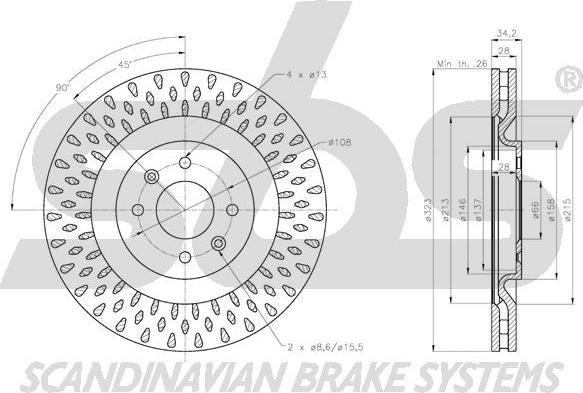 SBS 1815311955 - Kočioni disk www.molydon.hr