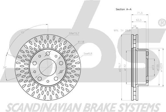 SBS 1815311958 - Kočioni disk www.molydon.hr