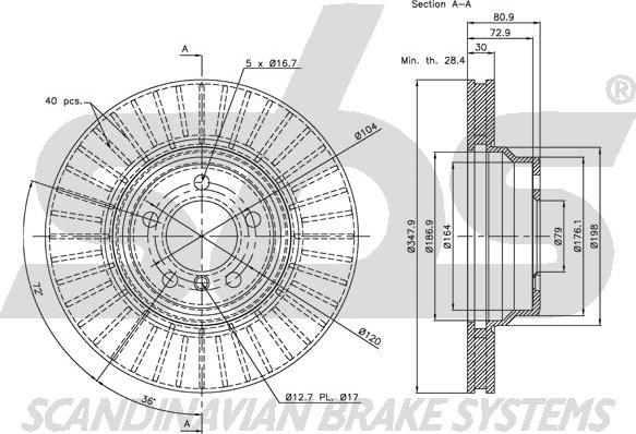 SBS 1815.201560 - Kočioni disk www.molydon.hr