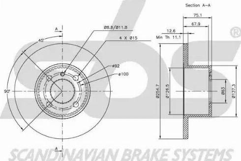 SBS 1815311501 - Kočioni disk www.molydon.hr