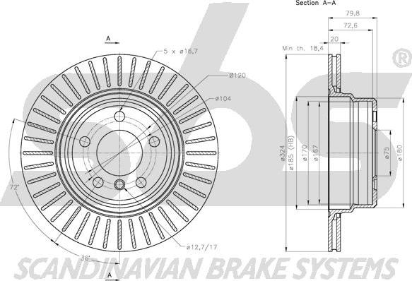 SBS 1815311585 - Kočioni disk www.molydon.hr