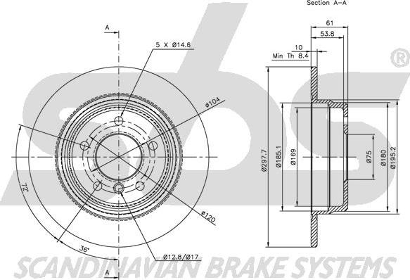 SBS 1815201537 - Kočioni disk www.molydon.hr