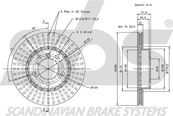 SBS 1815311521 - Kočioni disk www.molydon.hr