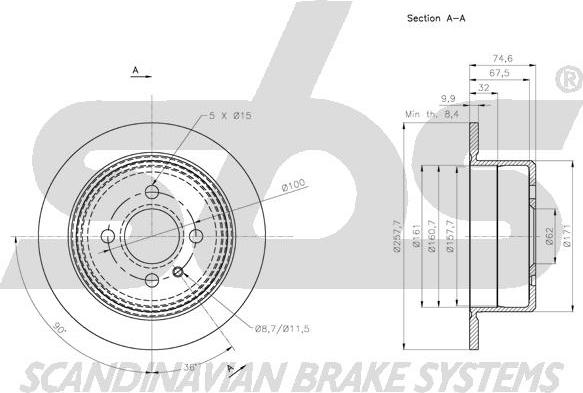 SBS 1815201573 - Kočioni disk www.molydon.hr