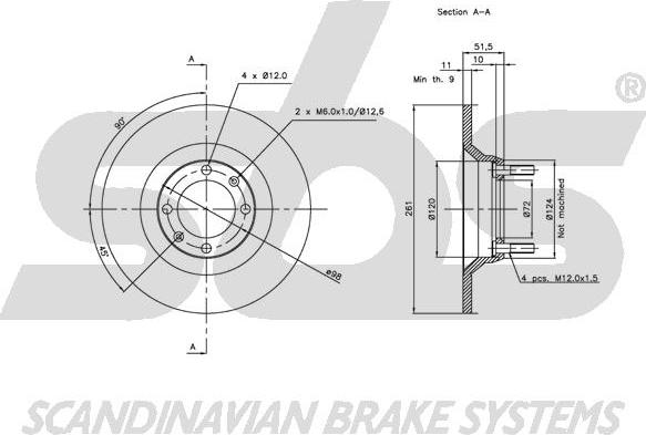 SBS 1815201003 - Kočioni disk www.molydon.hr