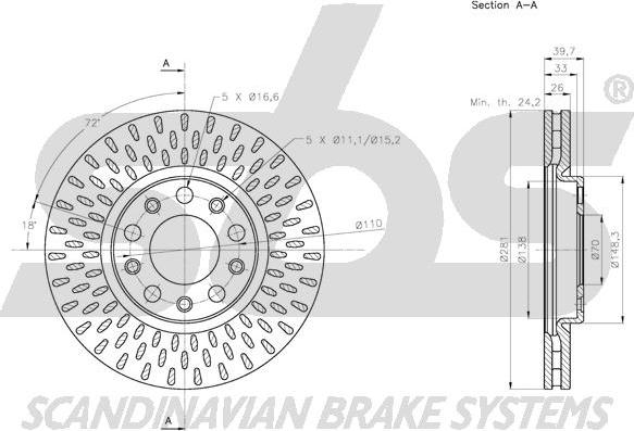 SBS 1815201034 - Kočioni disk www.molydon.hr