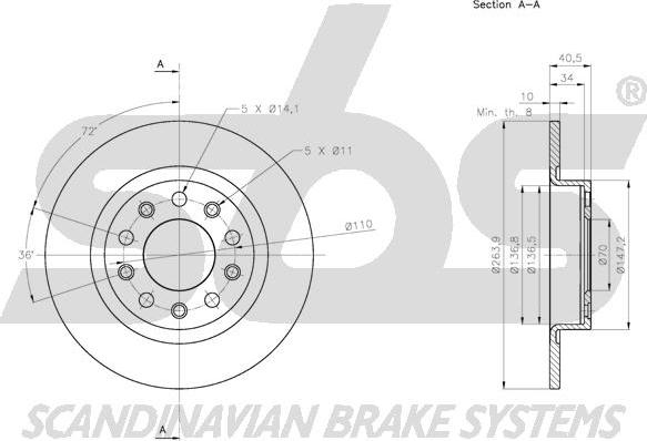 SBS 1815.201035 - Kočioni disk www.molydon.hr