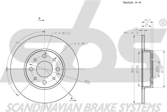 SBS 1815311028 - Kočioni disk www.molydon.hr