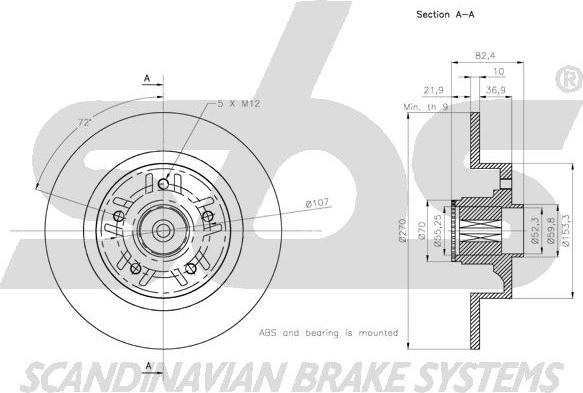 SBS 1815313990 - Kočioni disk www.molydon.hr