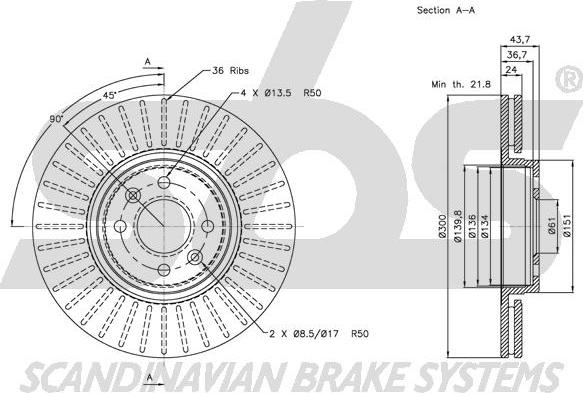 SBS 1815313947 - Kočioni disk www.molydon.hr