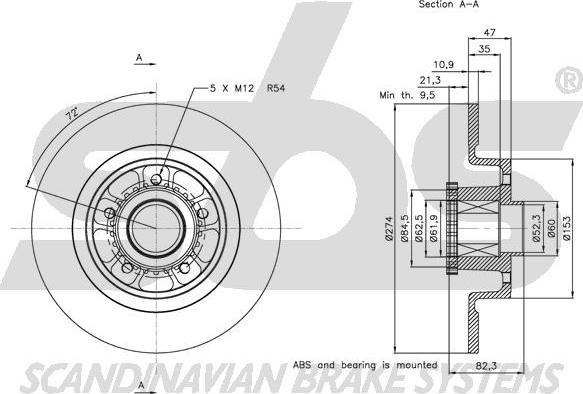 SBS 1815313963 - Kočioni disk www.molydon.hr