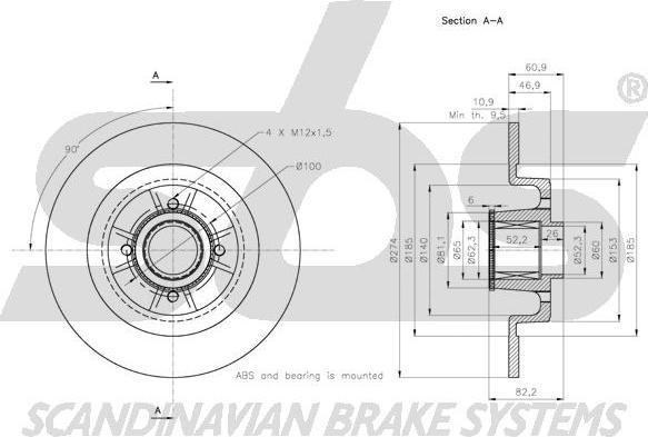 SBS 1815313967 - Kočioni disk www.molydon.hr