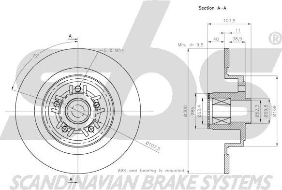 SBS 1815203986 - Kočioni disk www.molydon.hr