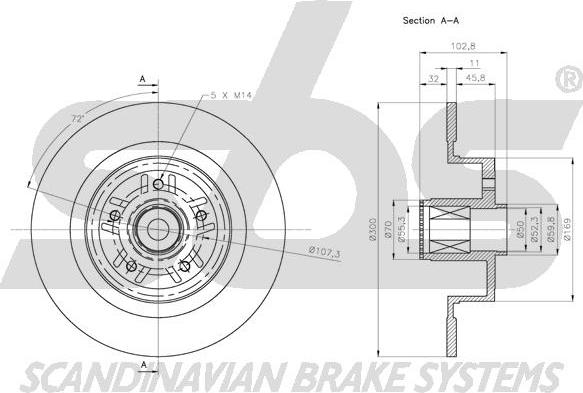 SBS 1815203987 - Kočioni disk www.molydon.hr