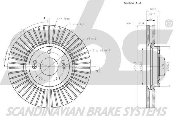 SBS 1815203440 - Kočioni disk www.molydon.hr