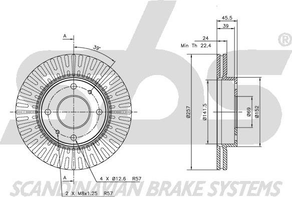 SBS 1815203411 - Kočioni disk www.molydon.hr