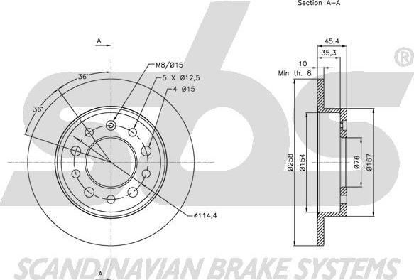 SBS 1815313426 - Kočioni disk www.molydon.hr